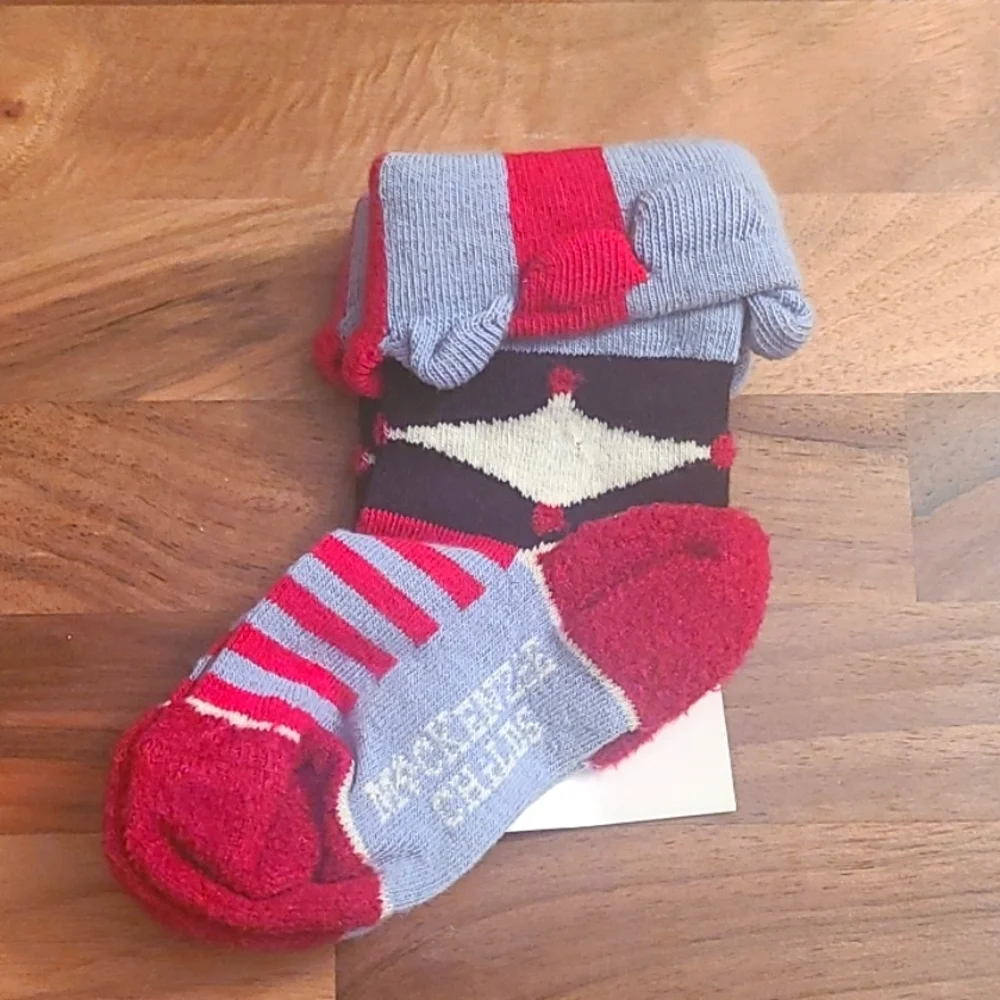 NWT! MacKenzie-Childs Jester Socks, Short